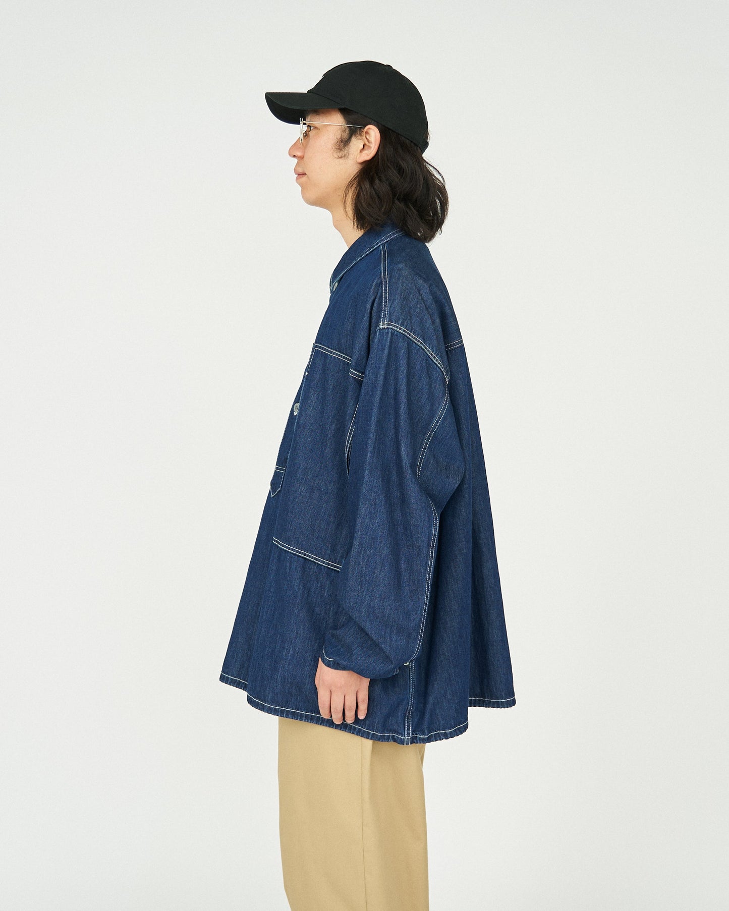 FreshService DENIM PULLOVER SHIRT (ONE WASH)