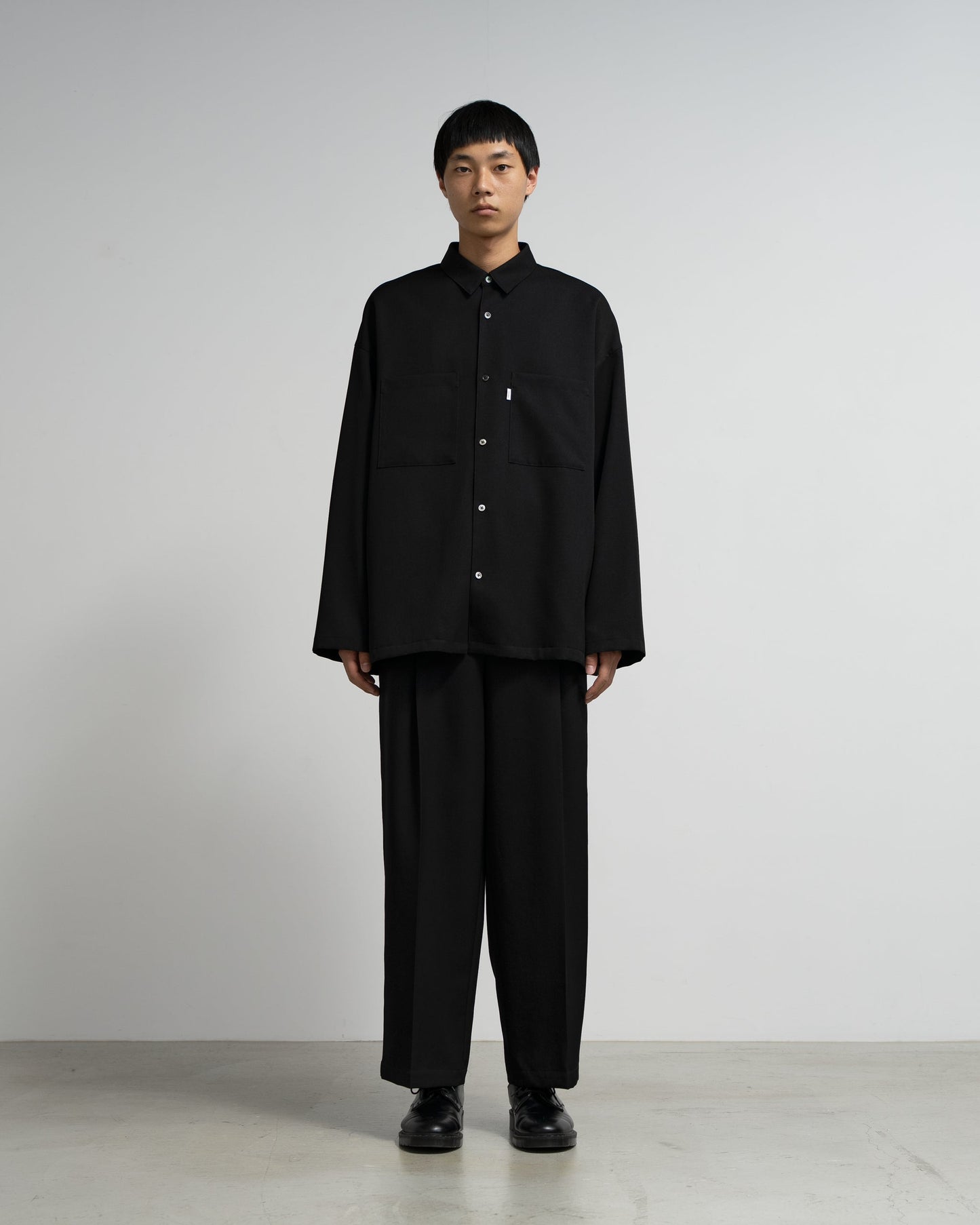 Graphpaper Scale Off Wool Wide Slacks