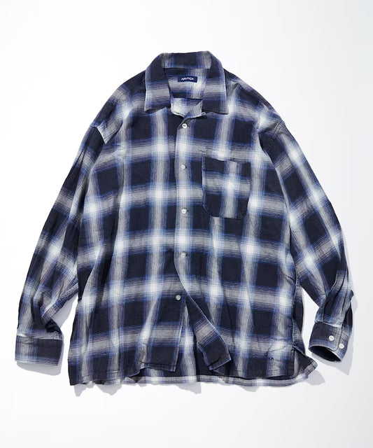 NAUTICA JAPAN Faded L/S Shirt (Ombre)
