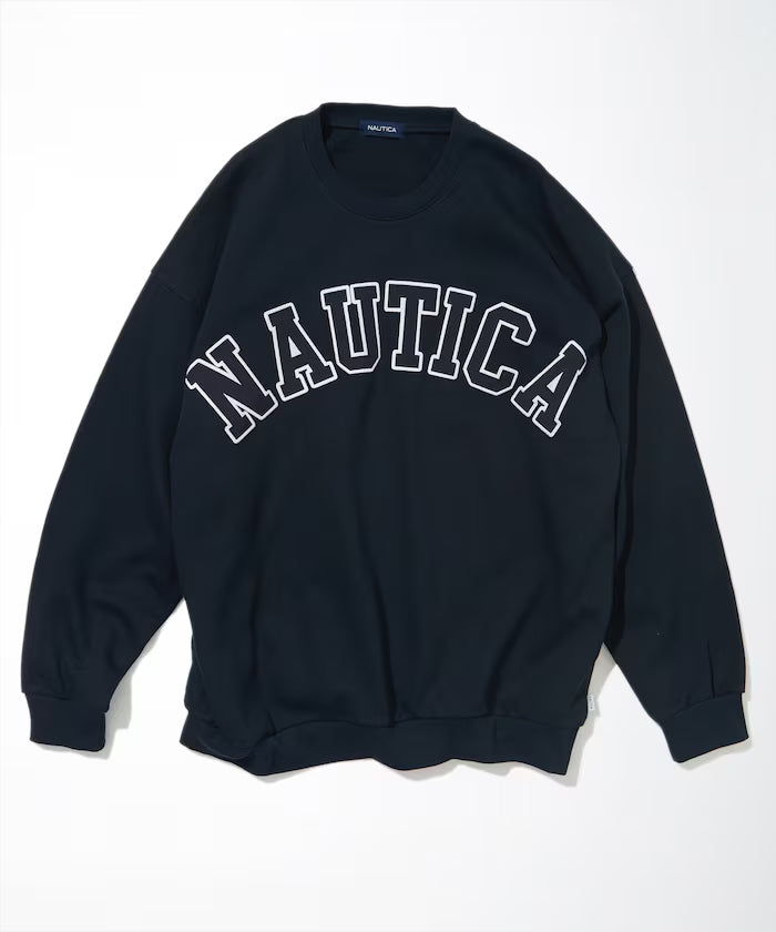 NAUTICA JAPAN Arch Logo Crewneck Sweatshirt