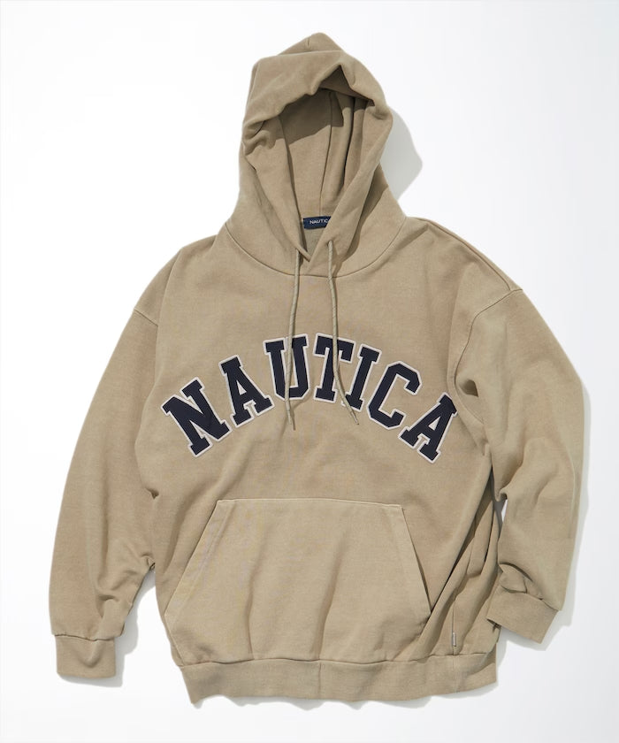 NAUTICA JAPAN Pigment Dyed Arch Logo Sweat Hoodie