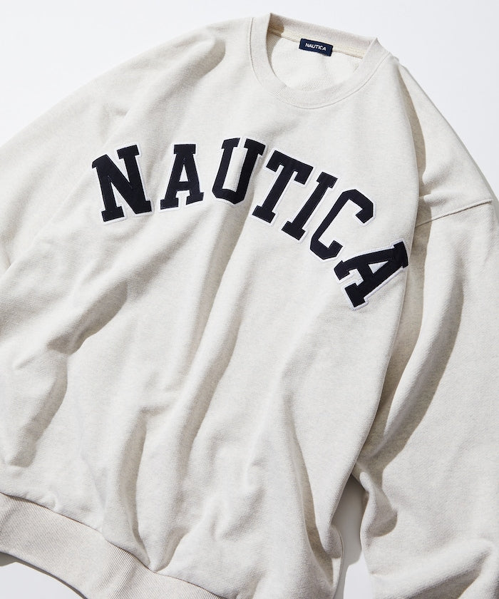 NAUTICA JAPAN Arch Logo Crewneck Sweatshirt