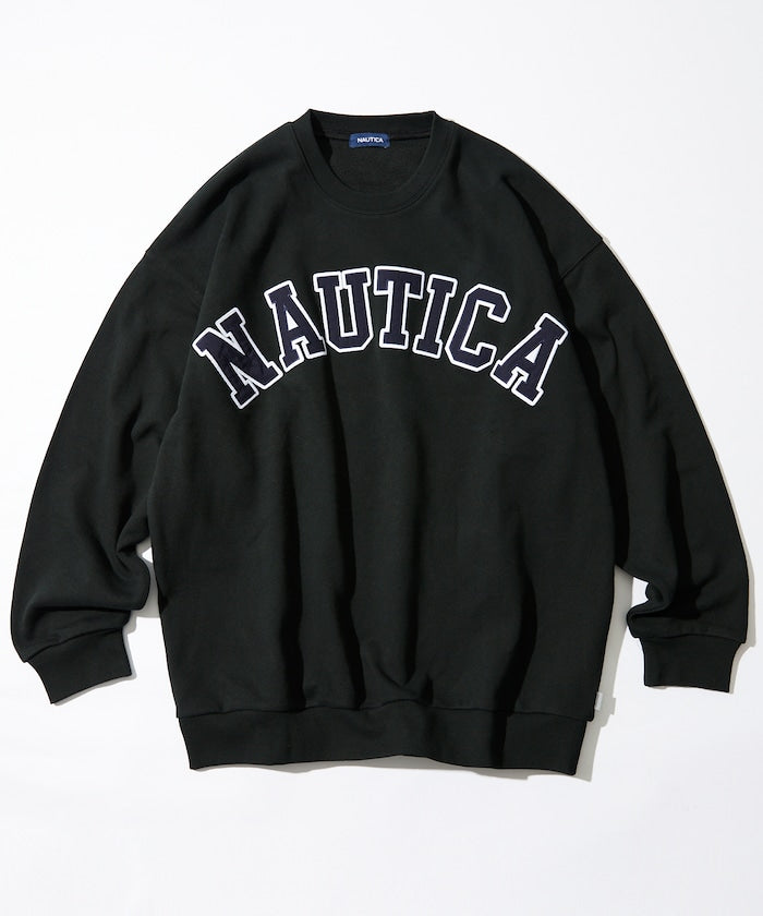 NAUTICA JAPAN Arch Logo Crewneck Sweatshirt