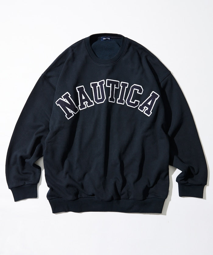 NAUTICA JAPAN Arch Logo Crewneck Sweatshirt