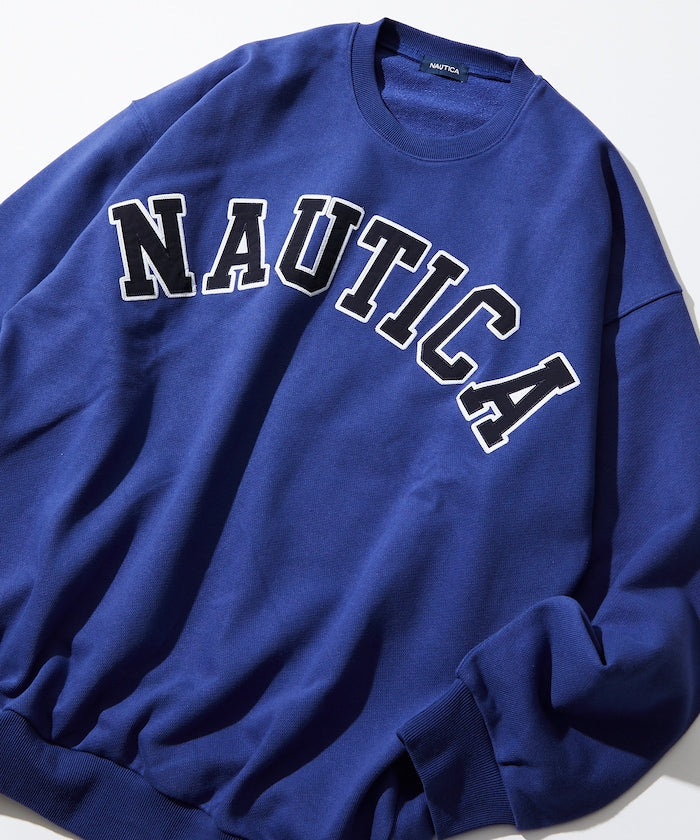 NAUTICA JAPAN Arch Logo Crewneck Sweatshirt