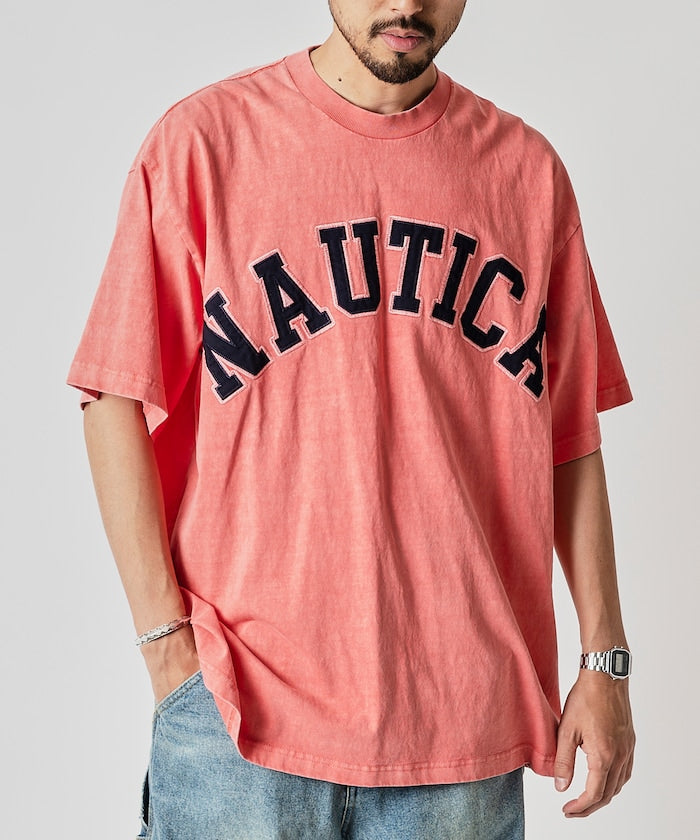 NAUTICA JAPAN Pigment Dyed Arch Logo S/S Tee