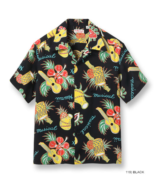 SUN SURF RAYON HAWAIIAN SHIRT “HAWAII MUSICAL”