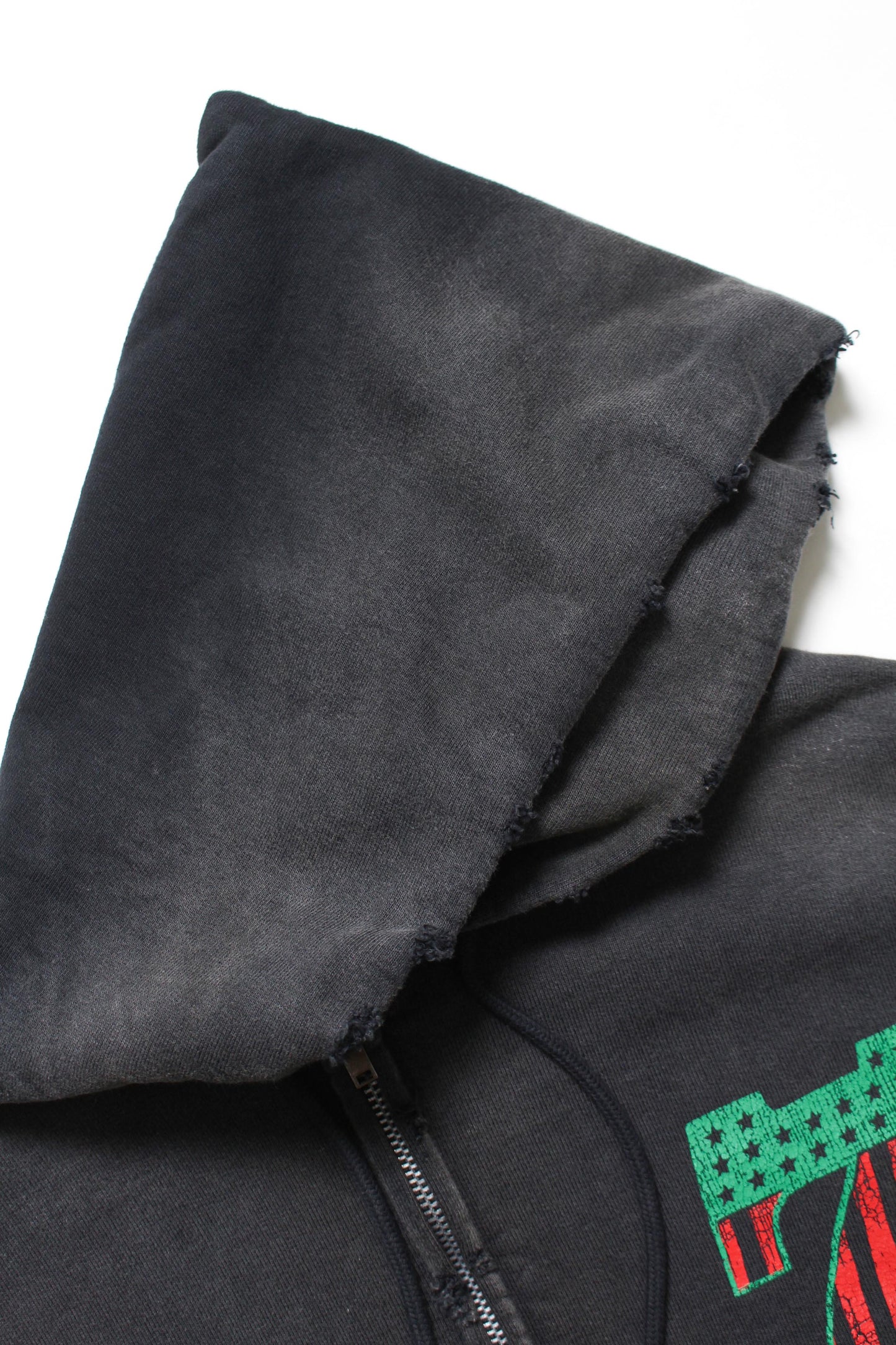 BOW WOW #7 VINYL ZIP HOODIE AGED