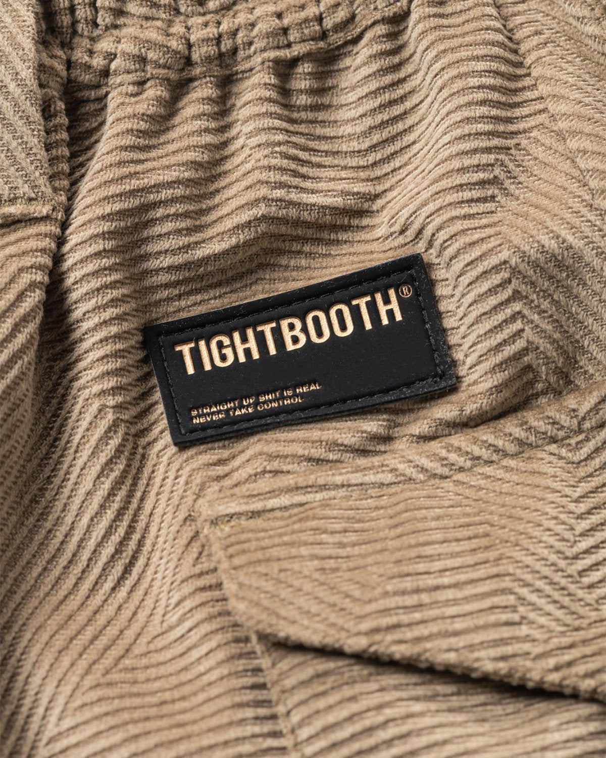 TIGHTBOOTH GEOMETRIC CORD SNOW PANTS