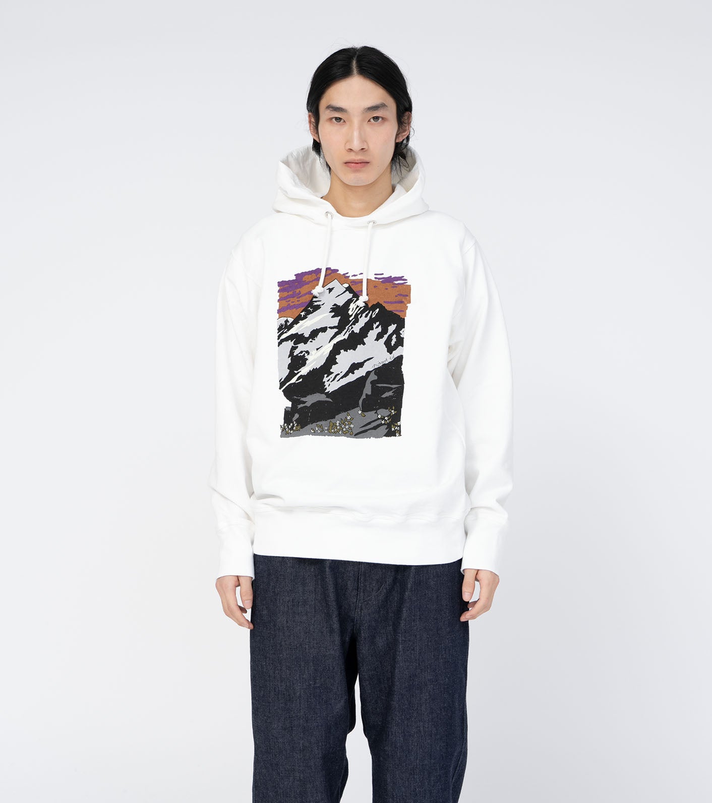 THE NORTH FACE Purple Label x NOMA t.d. 10oz Mountain Graphic Hoodie