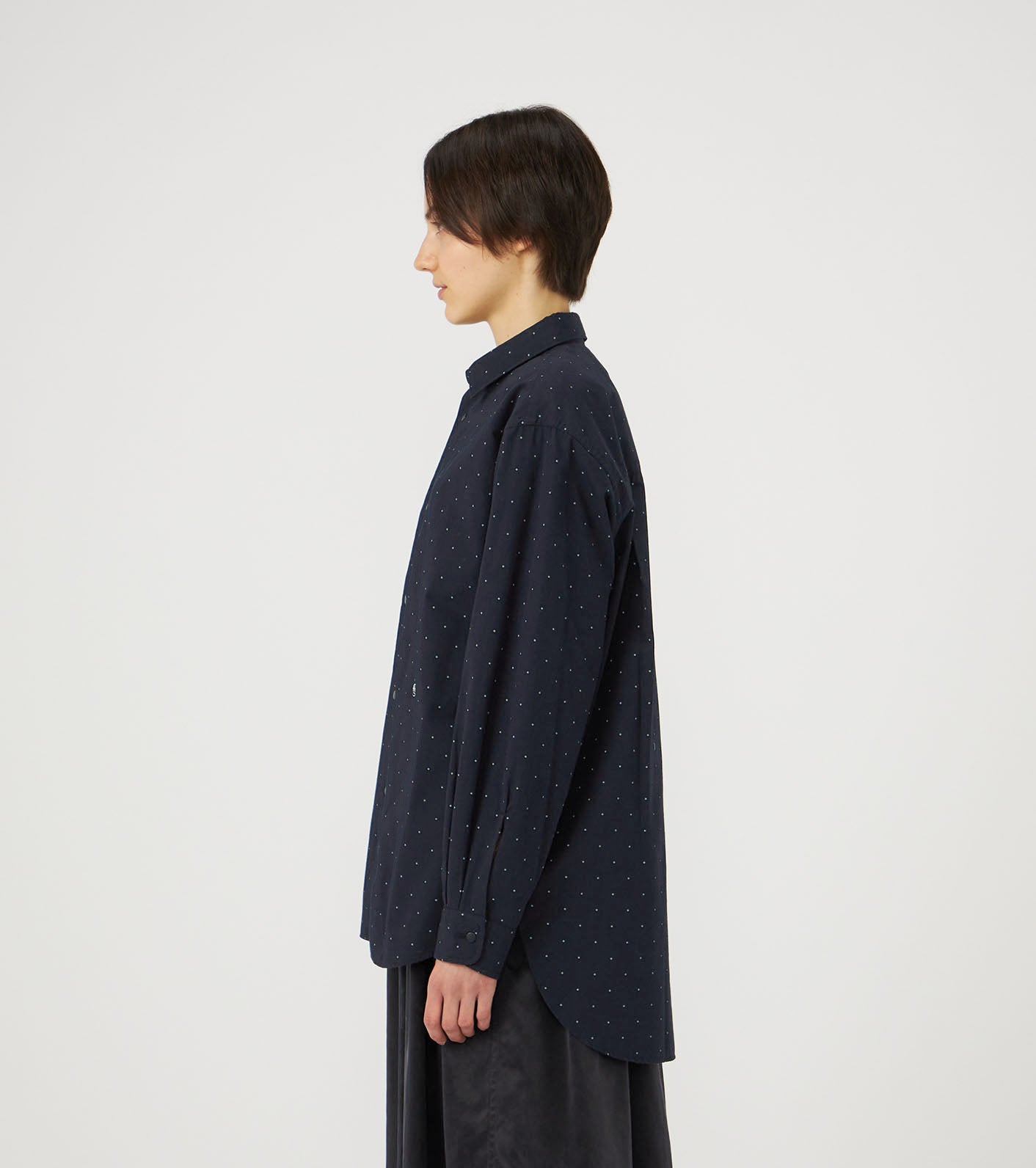 nanamica Regular Collar Dot Wind Shirt