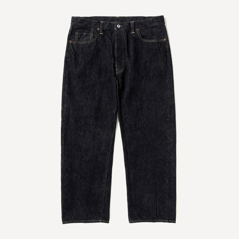 A.PRESSE Washed Denim Wide Pants (ONE WASH)