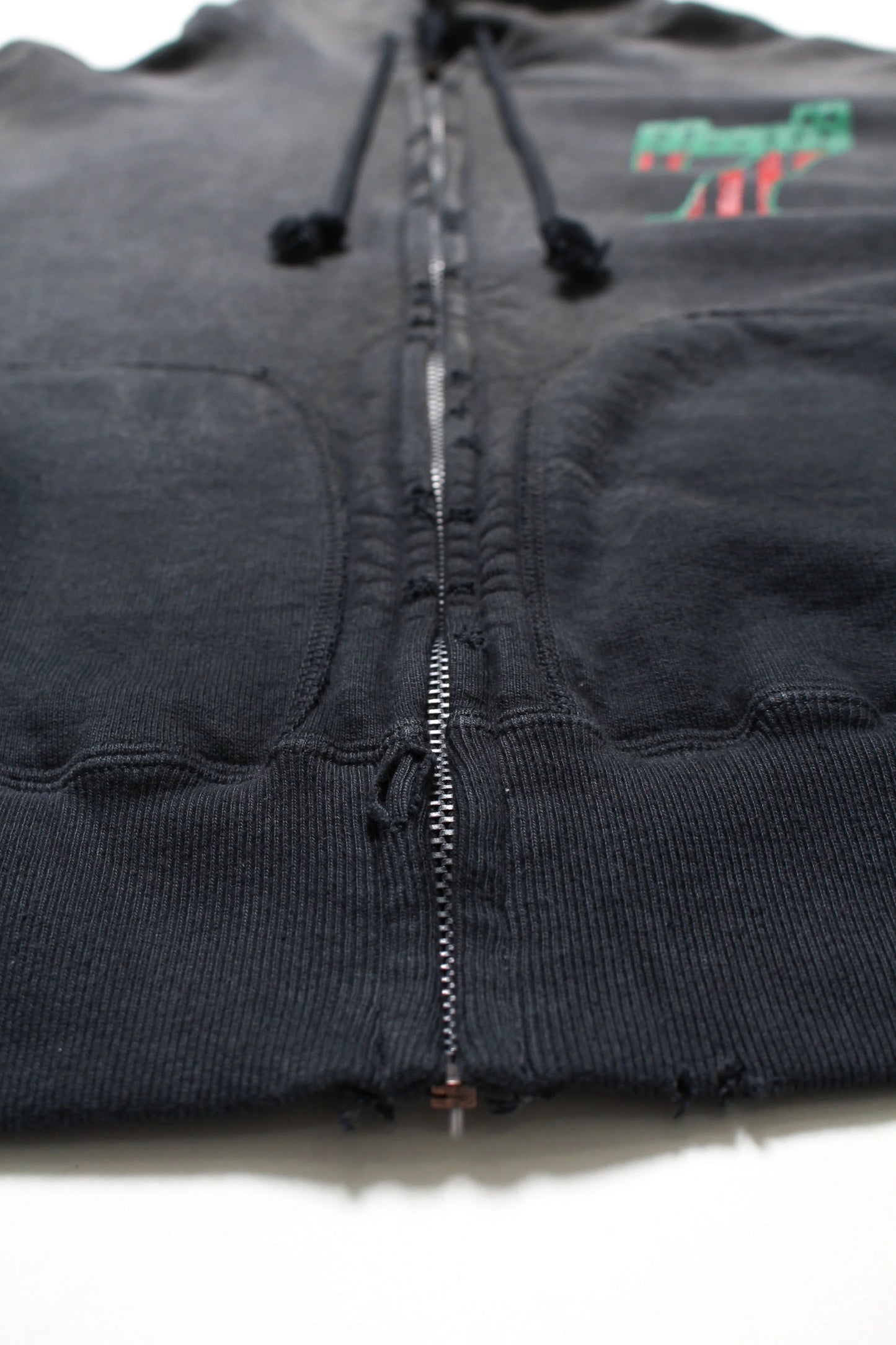 BOW WOW #7 VINYL ZIP HOODIE AGED