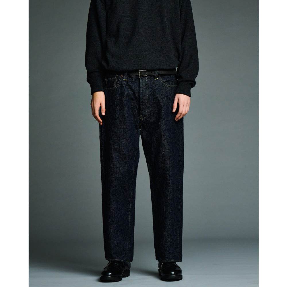 A.PRESSE Washed Denim Wide Pants (ONE WASH)