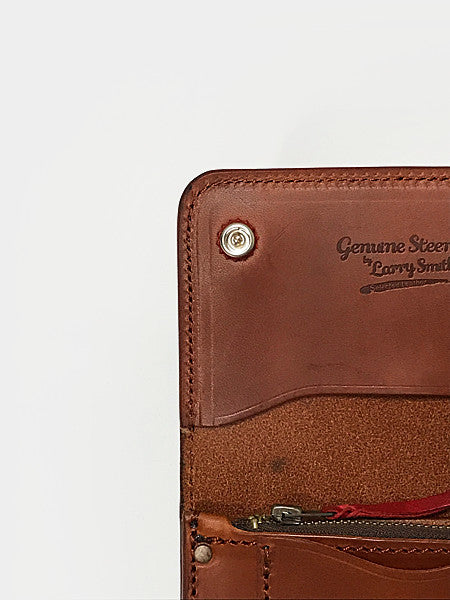 LARRY SMITH SHELL CONCHA CUSTOM TRUCKERS WALLET -S-