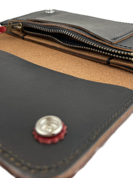 LARRY SMITH SHELL CONCHA CUSTOM TRUCKERS WALLET -S-