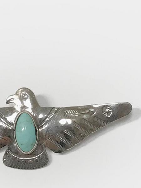 LARRY SMITH OPEN WING THUNDERBIRD PIN ARROW/TURQUOISE – unexpected