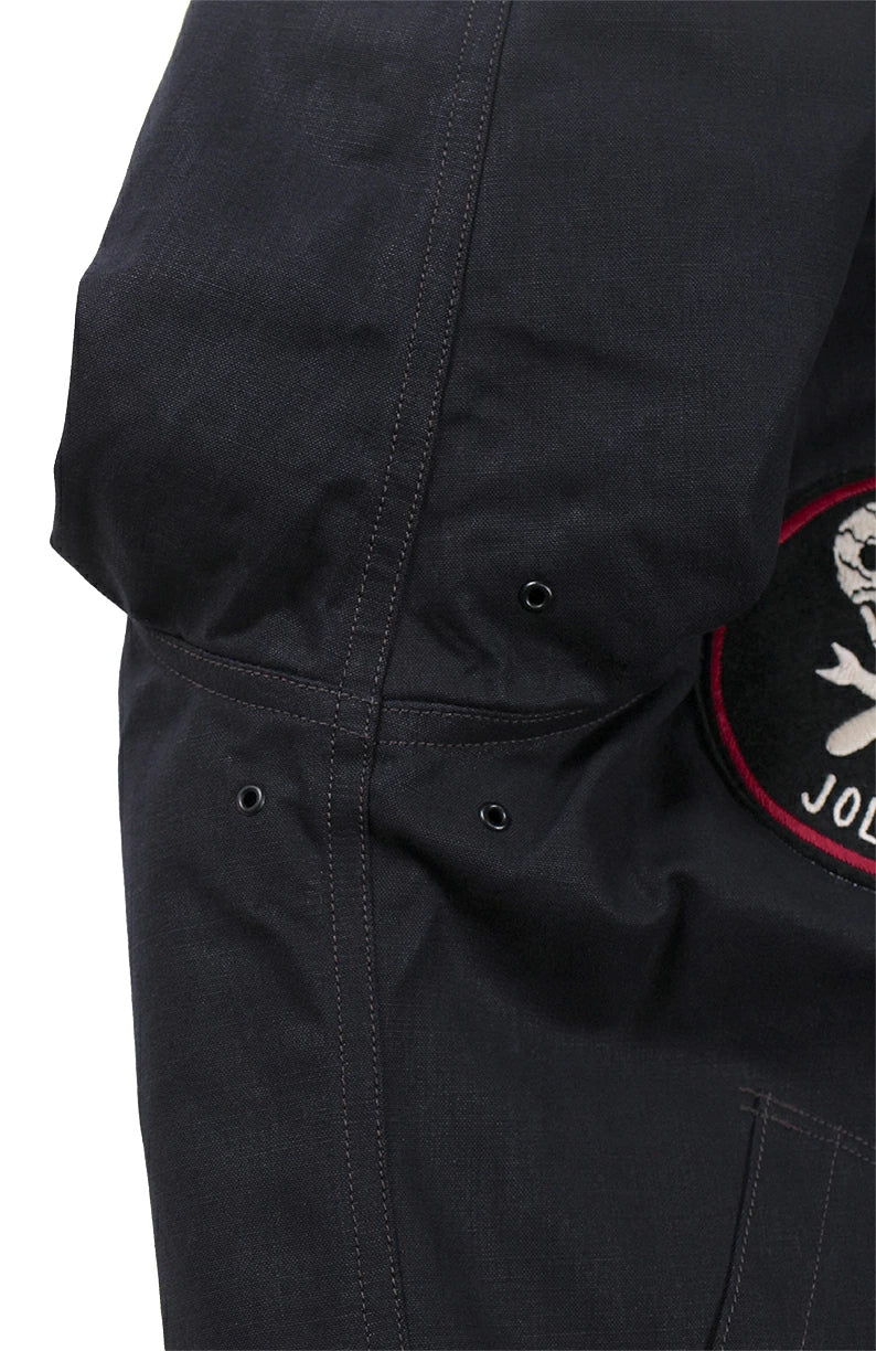 FREEWHEELERS & CO. "KNUCKLE BONES" on "AAF 90thBG 400thBSQ" CIVILIAN DECK JACKET