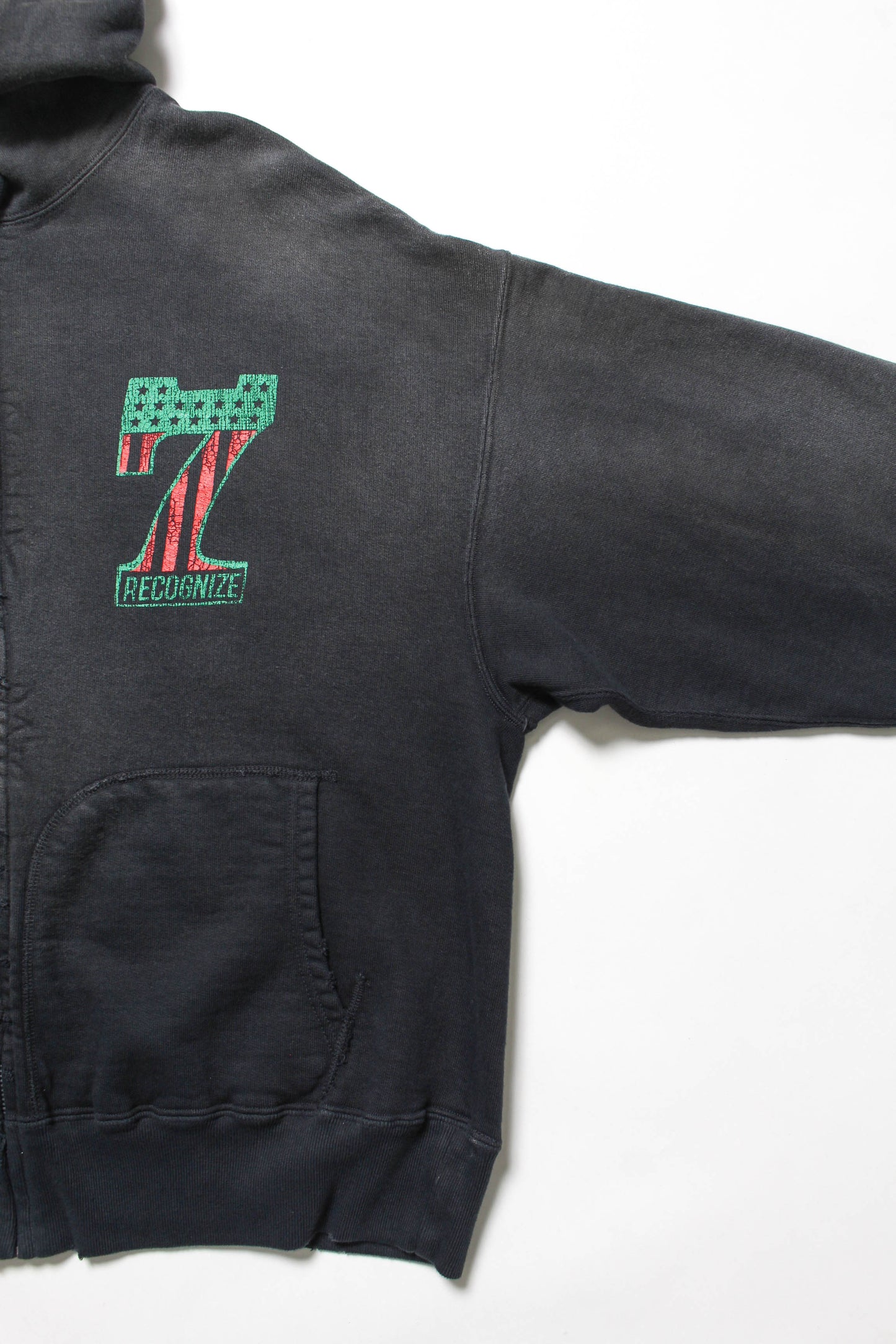 BOW WOW #7 VINYL ZIP HOODIE AGED