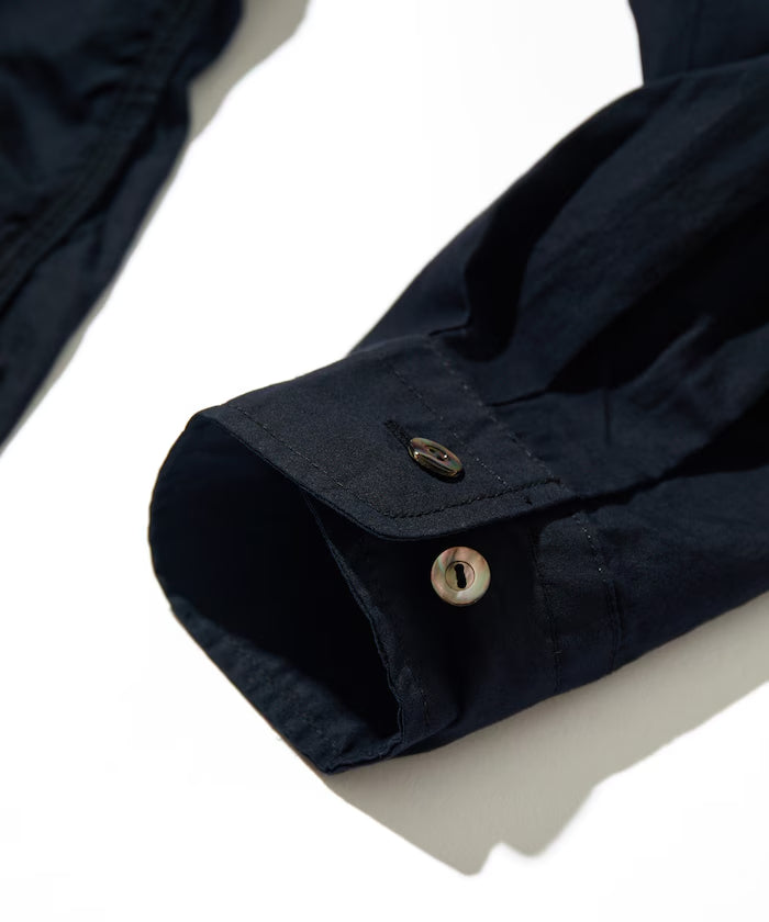 CAHLUMN Magazine Pocket Broadcloth Open Collar Shirt