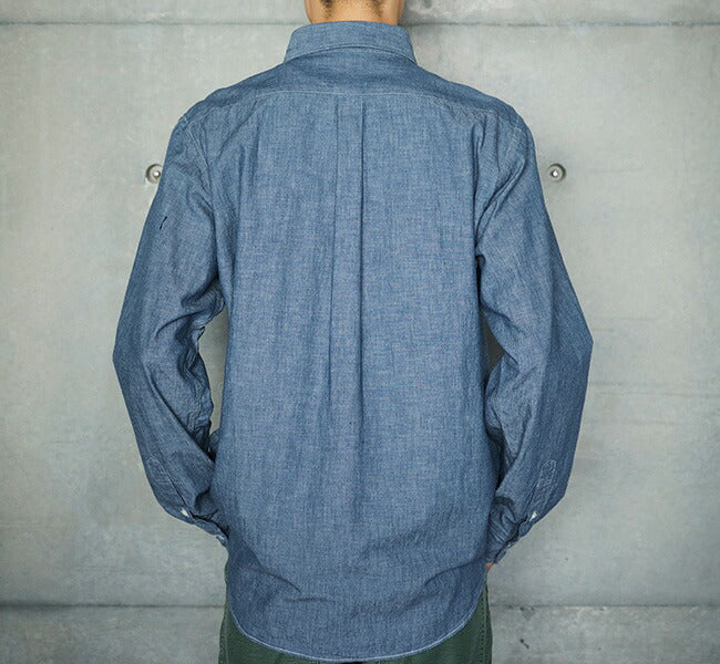 orSlow CHAMBRAY BUTTON DOWN SHIRT original chambray