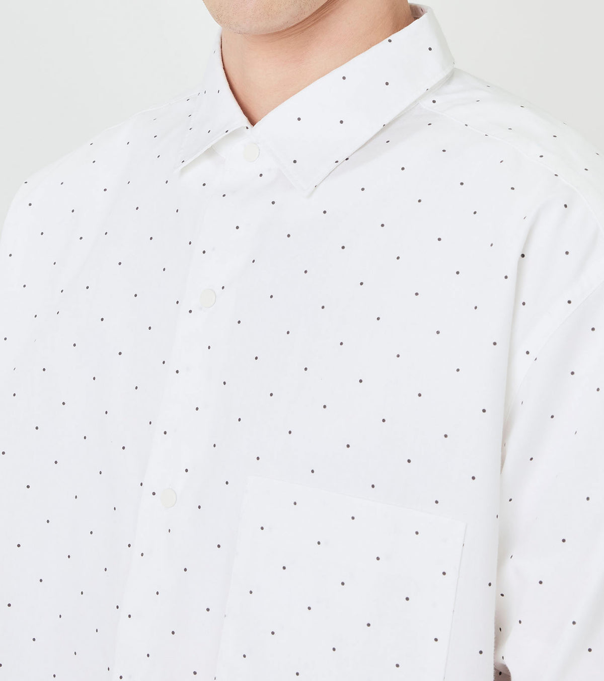 nanamica Regular Collar Dot Wind Shirt