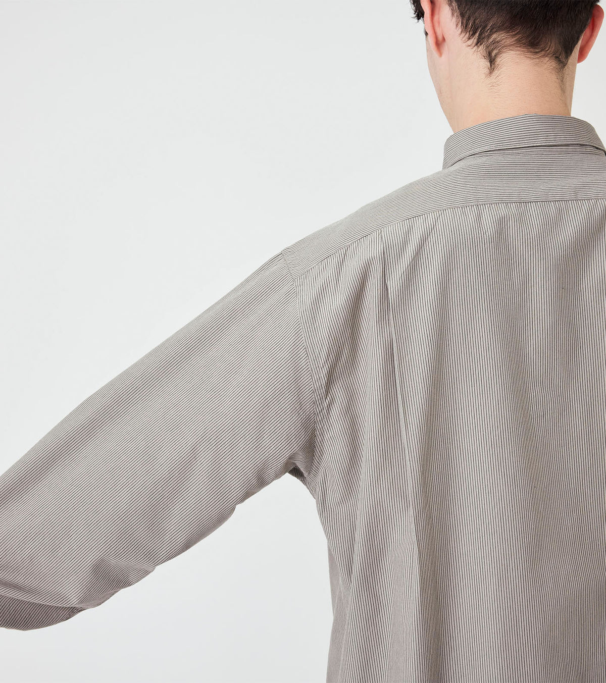 nanamica Regular Collar Striped Wind Shirt