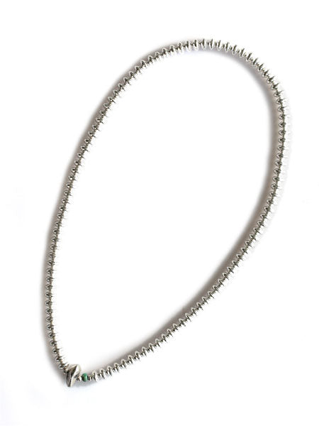 SunKu Large Silver Beaded Necklace SK-042
