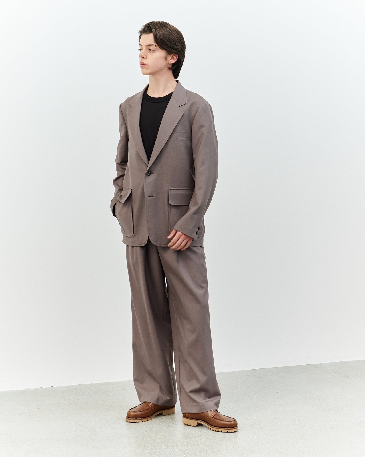 MARKAWARE TRIPLE PLEATED EASY TROUSERS