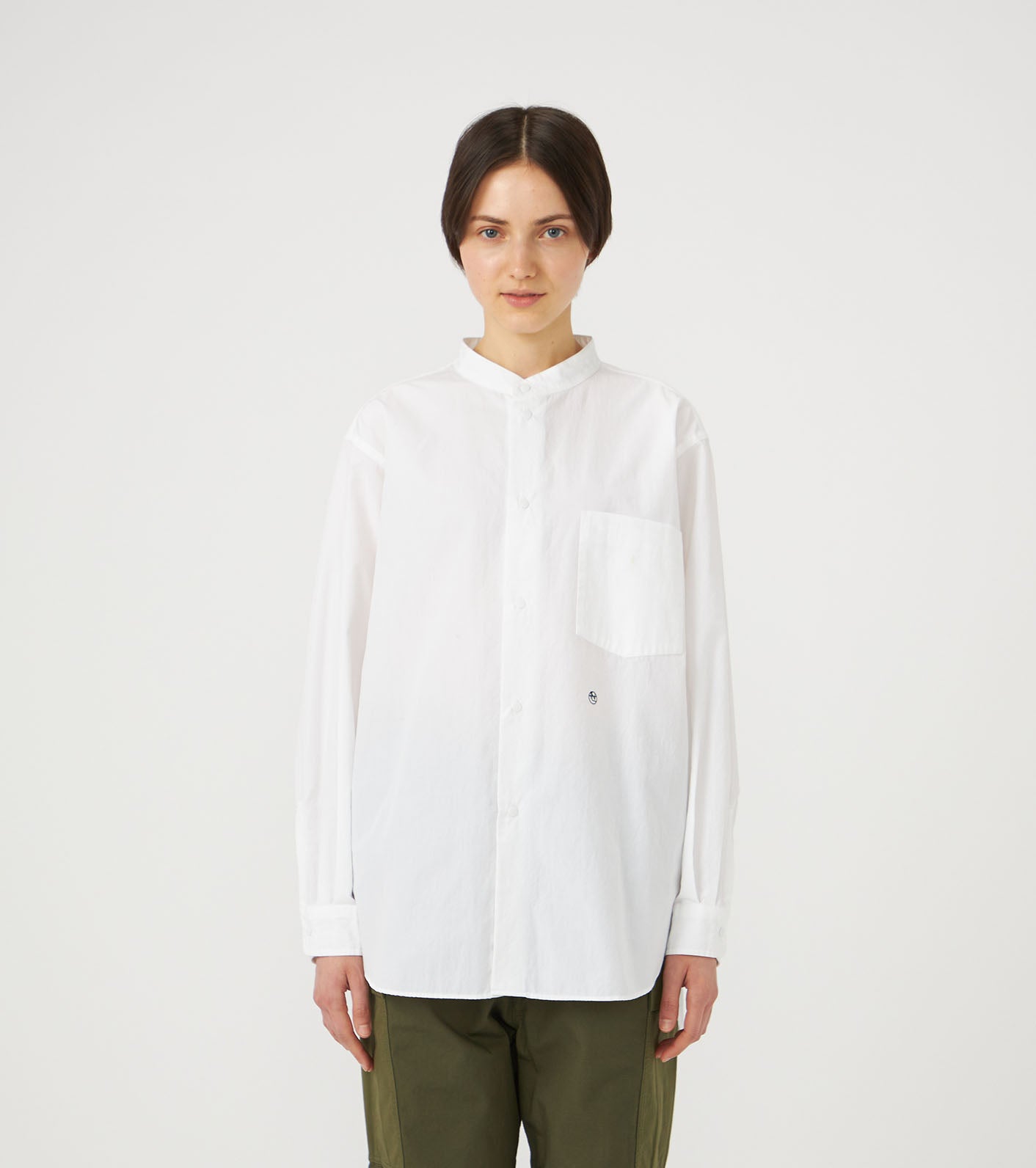 nanamica Band Collar Wind Shirt