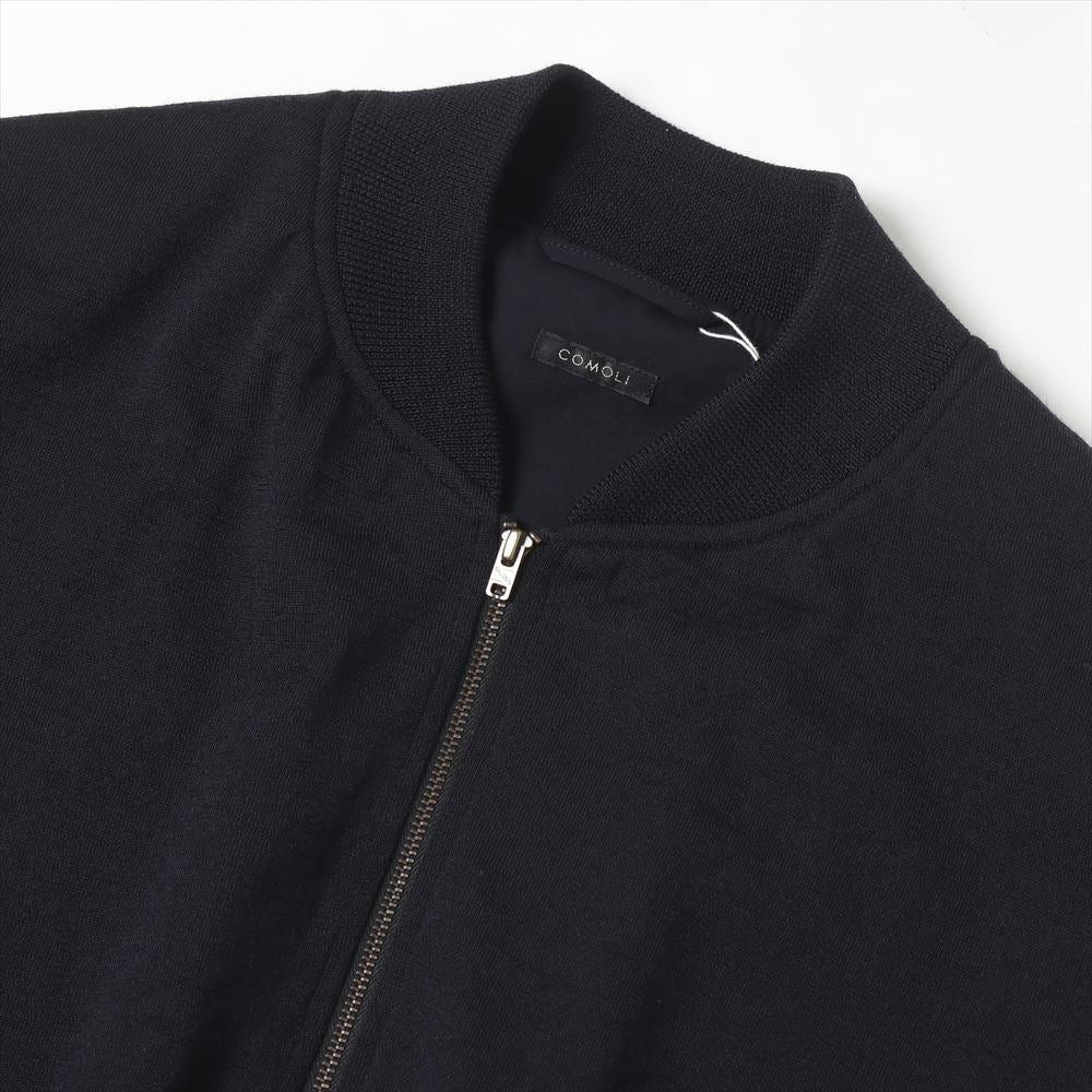 COMOLI Wool Knit Zip Blouson