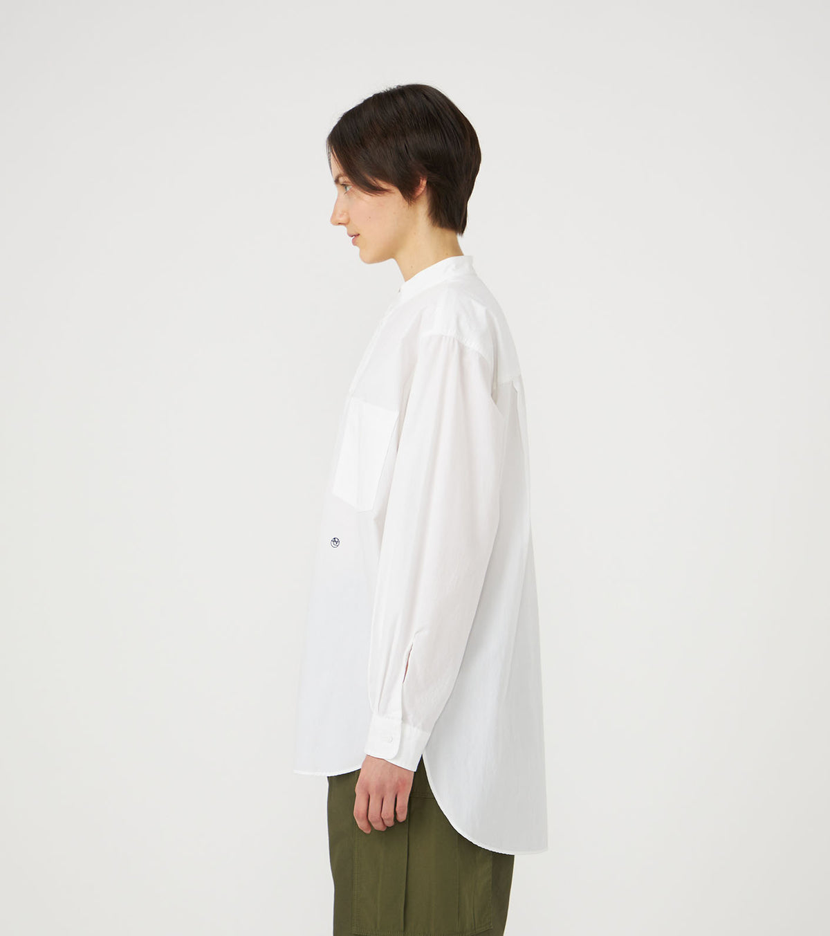 nanamica Band Collar Wind Shirt