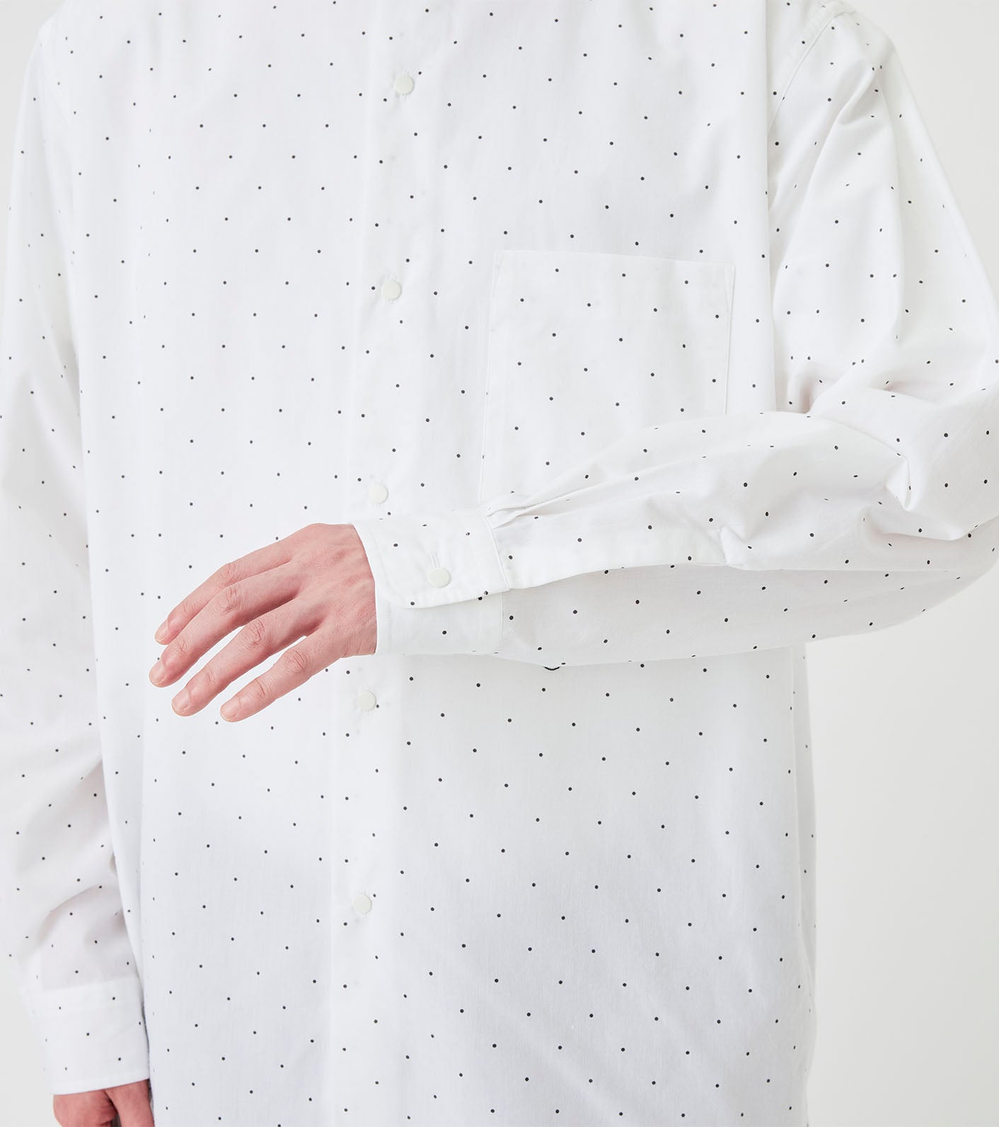 nanamica Regular Collar Dot Wind Shirt