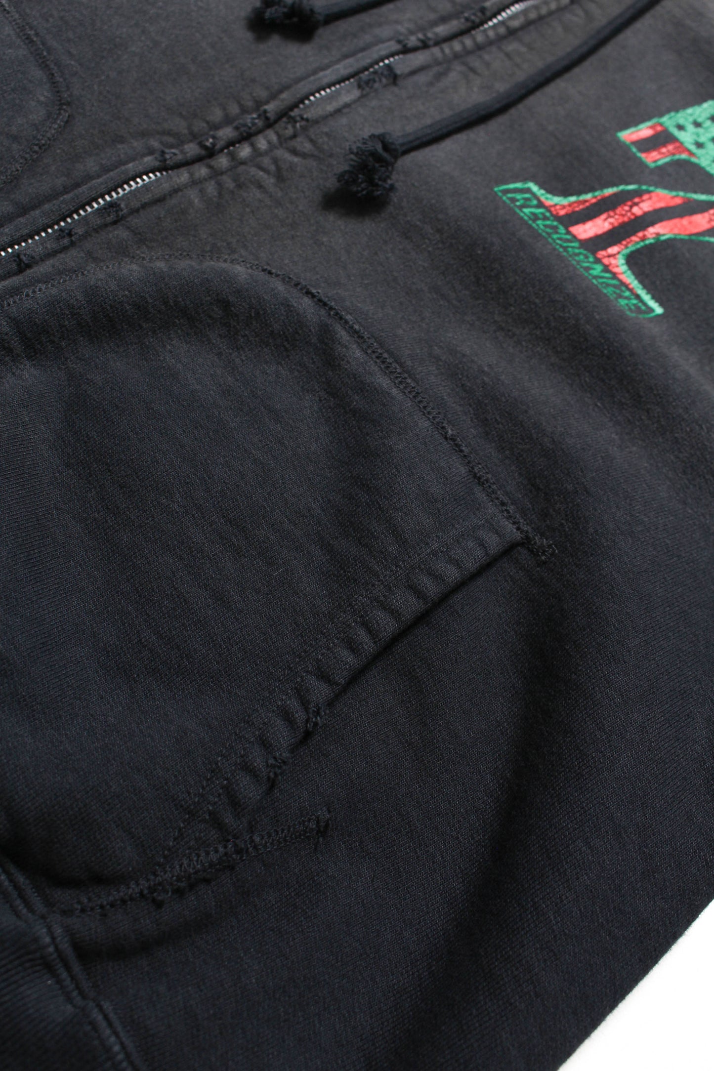 BOW WOW #7 VINYL ZIP HOODIE AGED