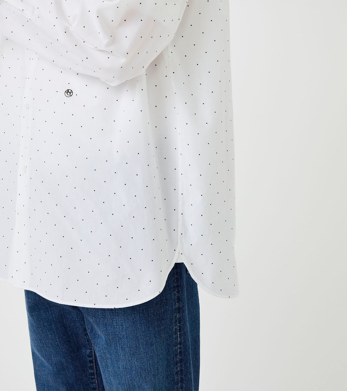 nanamica Regular Collar Dot Wind Shirt