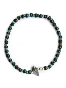 SunKu Antique Beads Bracelet Black x Turquoise LTD-015