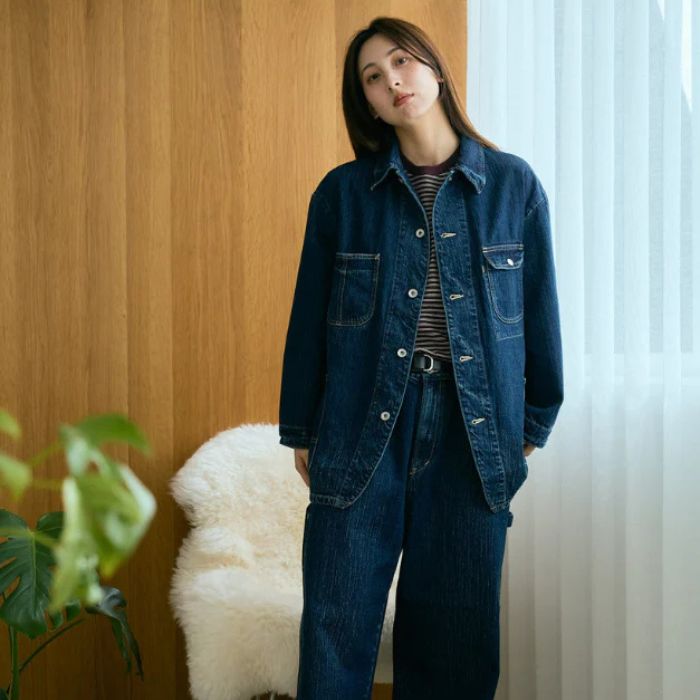 Porter Classic STEINBECK DENIM COVERALLS -NAVY-