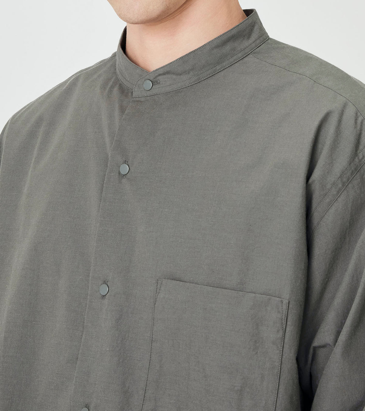 nanamica Band Collar Wind Shirt