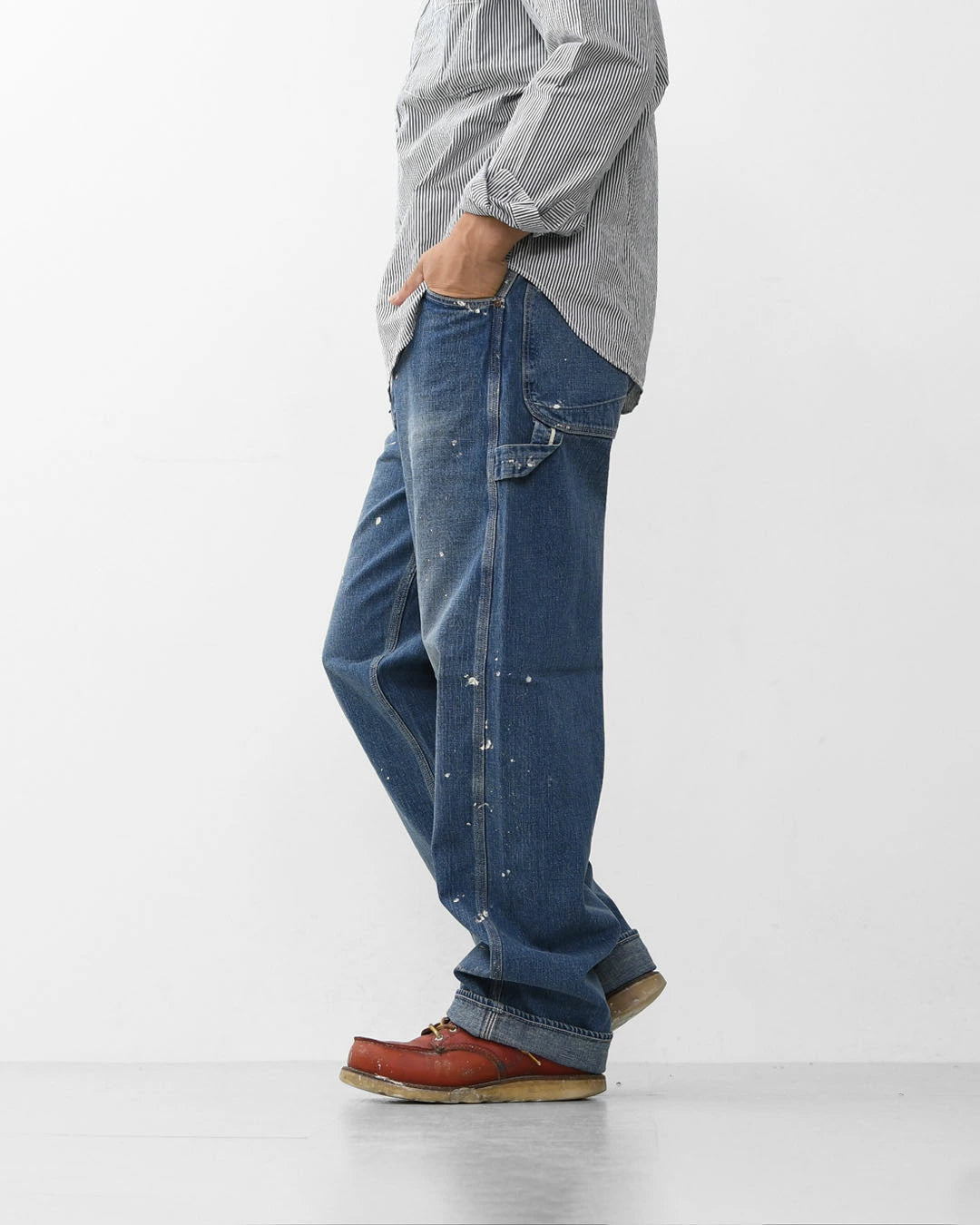 orSlow DENIM PAINTER PANTS Denim Used with Paint – unexpected store orSlow DENIM PAINTER PANTS Denim Used with Paint – unexpected store