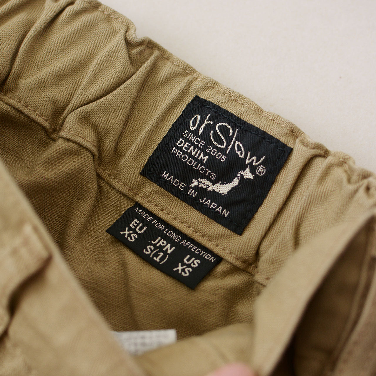 orSlow WIDE FIT FRENCH WORK PANTS Khaki