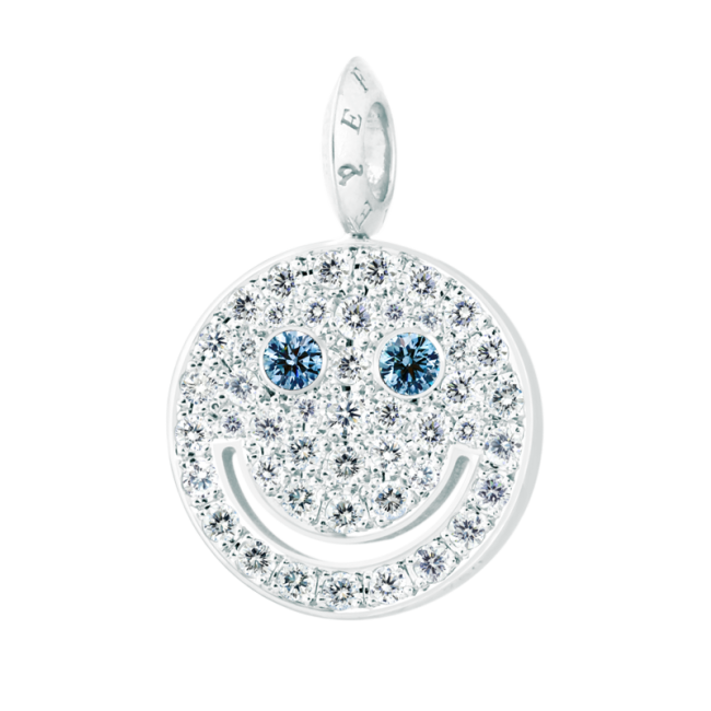 EYEFUNNY Smile M Blue-diamond eyes Pendant