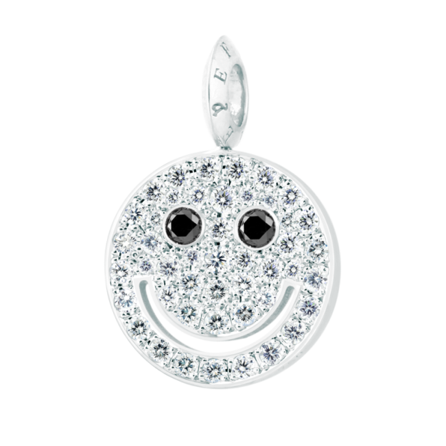 EYEFUNNY Smile M Black-diamond eyes Pendant