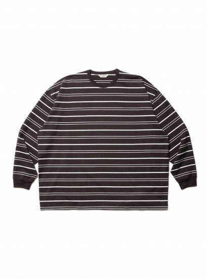 COOTIE PRODUCTIONS Supima Border Oversized L/S Tee