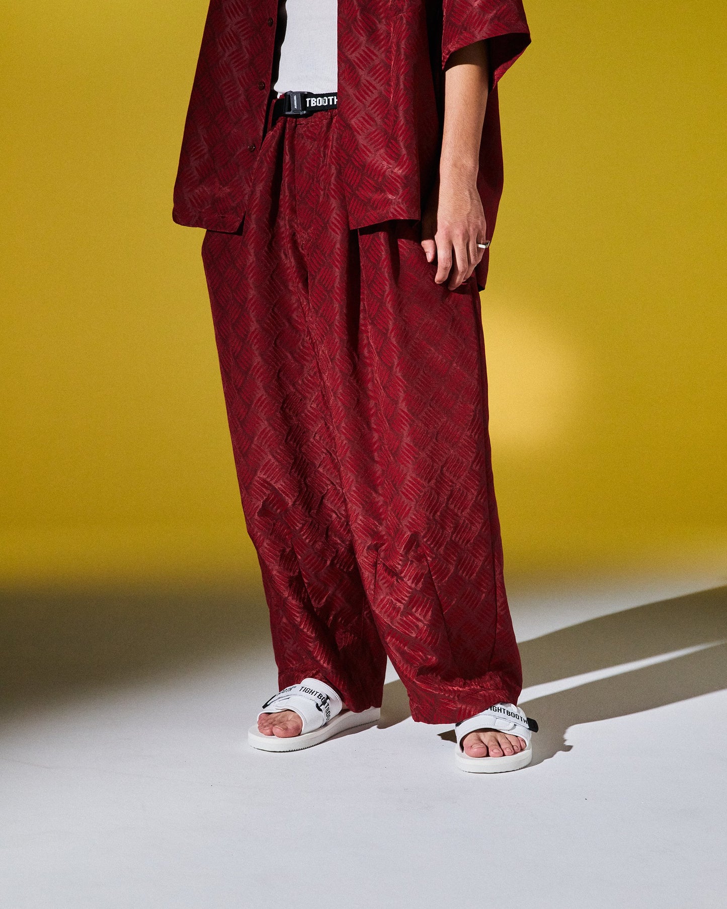 TIGHTBOOTH CHECKER PLATE BAGGY SLACKS