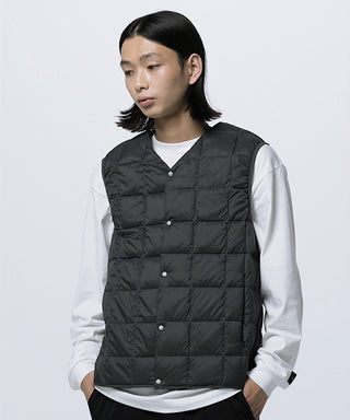 TAION V NECK BUTTON DOWN VEST – unexpected store