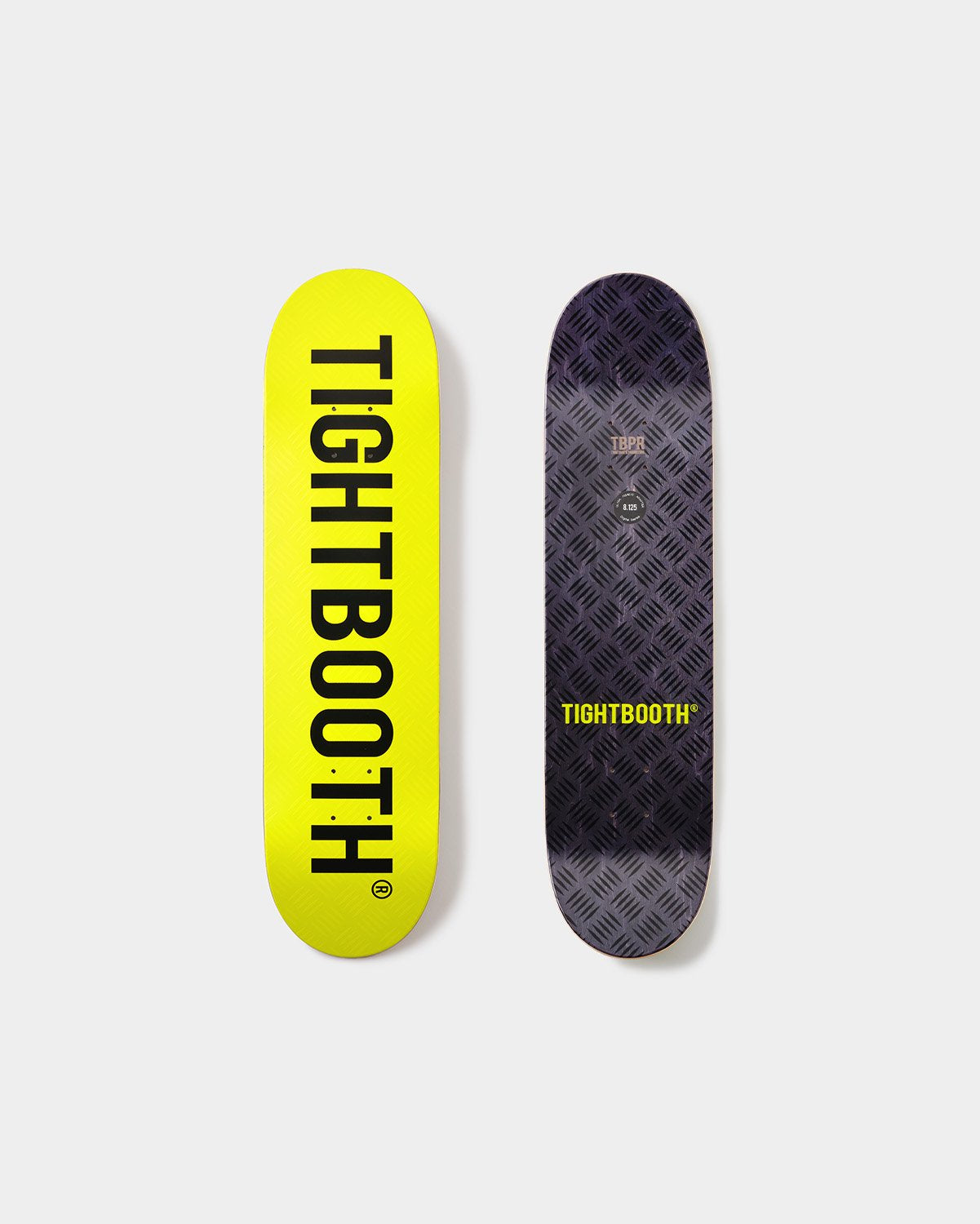 TIGHTBOOTH LOGO SKATEBOARD SAFETY YELLOW / BLACK