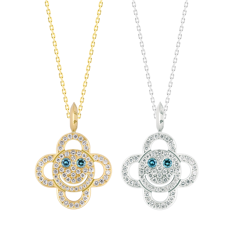 EYEFUNNY Flower smile S Blue eyes Pendant