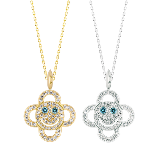 EYEFUNNY Flower smile S Blue eyes Pendant