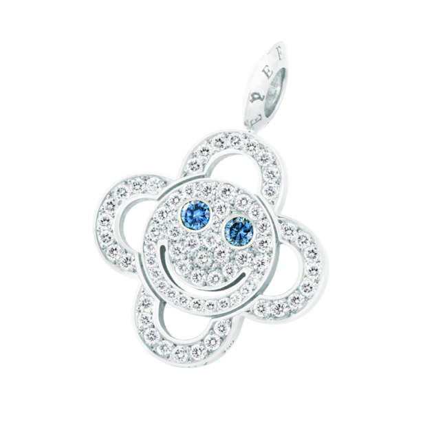 EYEFUNNY Flower smile S Blue eyes Pendant