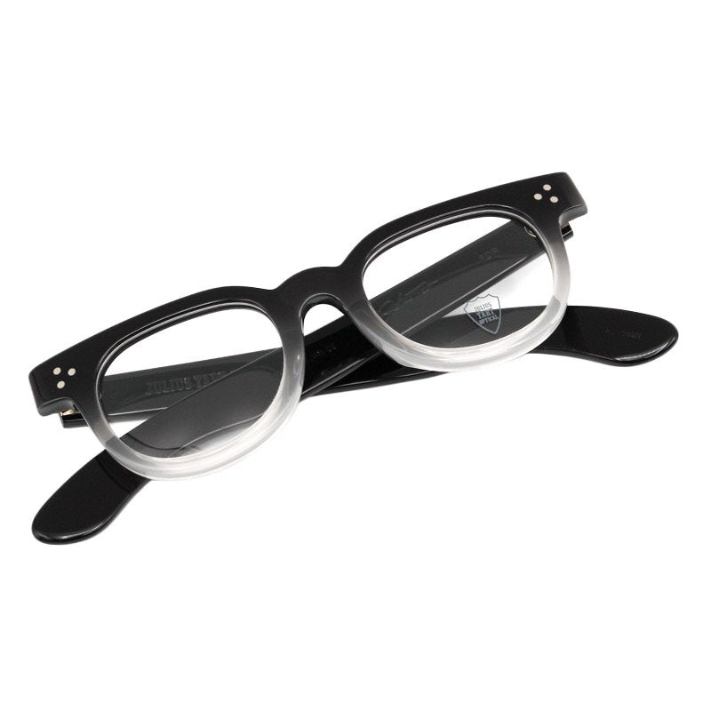 JULIUS TART OPTICAL FDR Eyeglass Frame Black Clear Fade